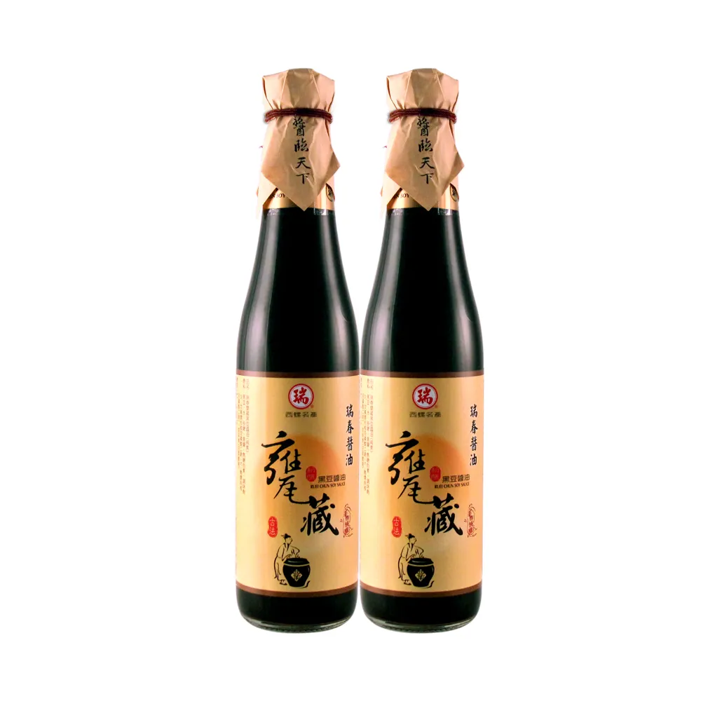 【西螺瑞春醬油】甕藏黑豆醬油X2瓶(420ml/瓶)