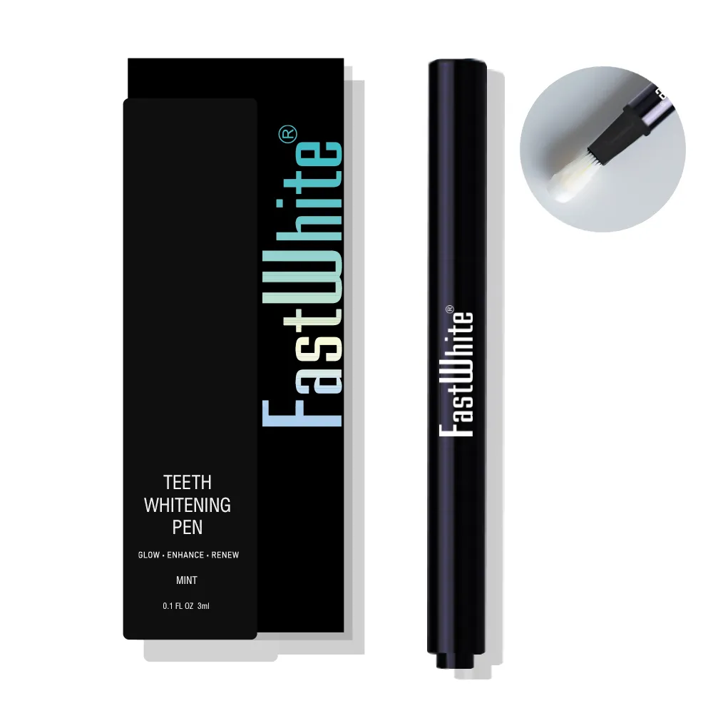 【FastWhite 齒速白】升級版 隨身牙齒亮白筆好攜帶纖毛刷深入齒縫(非美白貼片)