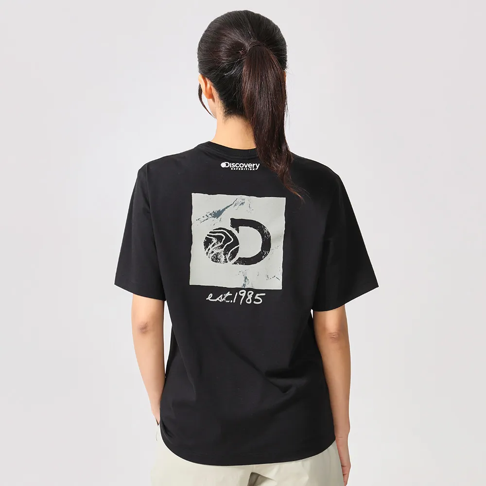【Discovery Expedition】Freshvent 水洗方框LOGO機能短袖T恤 上衣(DXRS8R053-BKS)