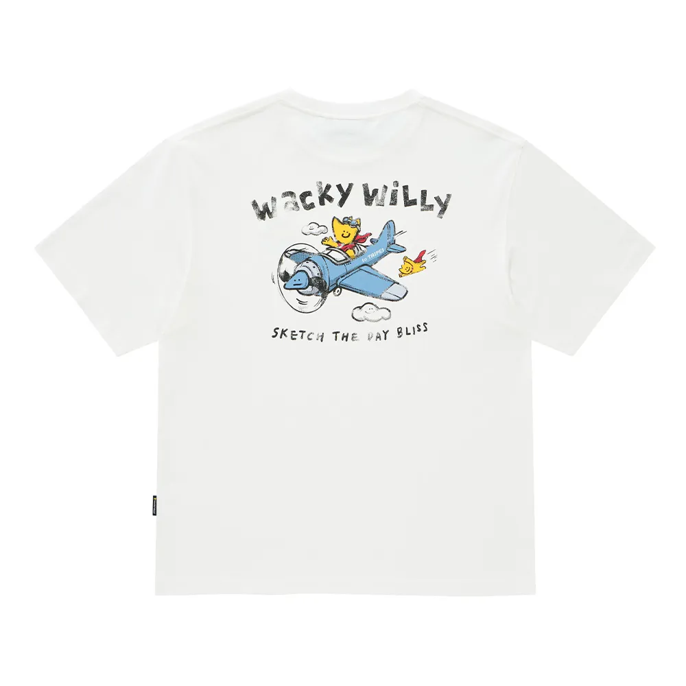 【Wacky WiLLY】台灣限定 台北航空短袖T恤 白(UNI短袖上衣)
