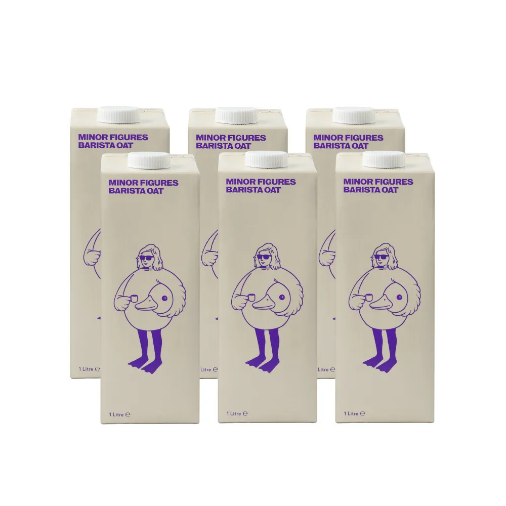 【Minor Figures 小人物】濃厚版燕麥奶- 咖啡師 1000ml x6罐(有機/乳糖不耐/大豆堅果過敏/素食 適用)