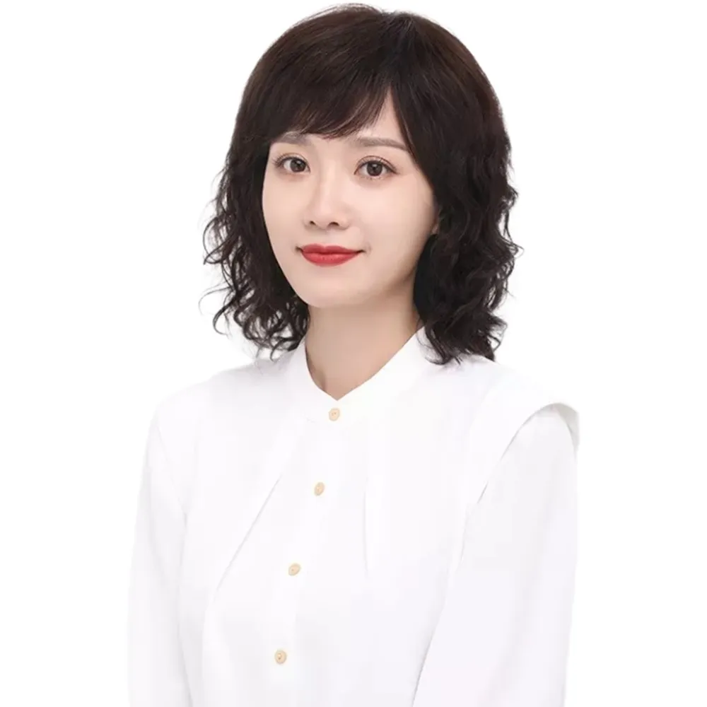 【巴黎精品】現貨+預購 女假髮整頂真髮透氣假髮片輕量假髮免打理隱形增髮整頂假髮(微捲中長髮2色p1ad15)