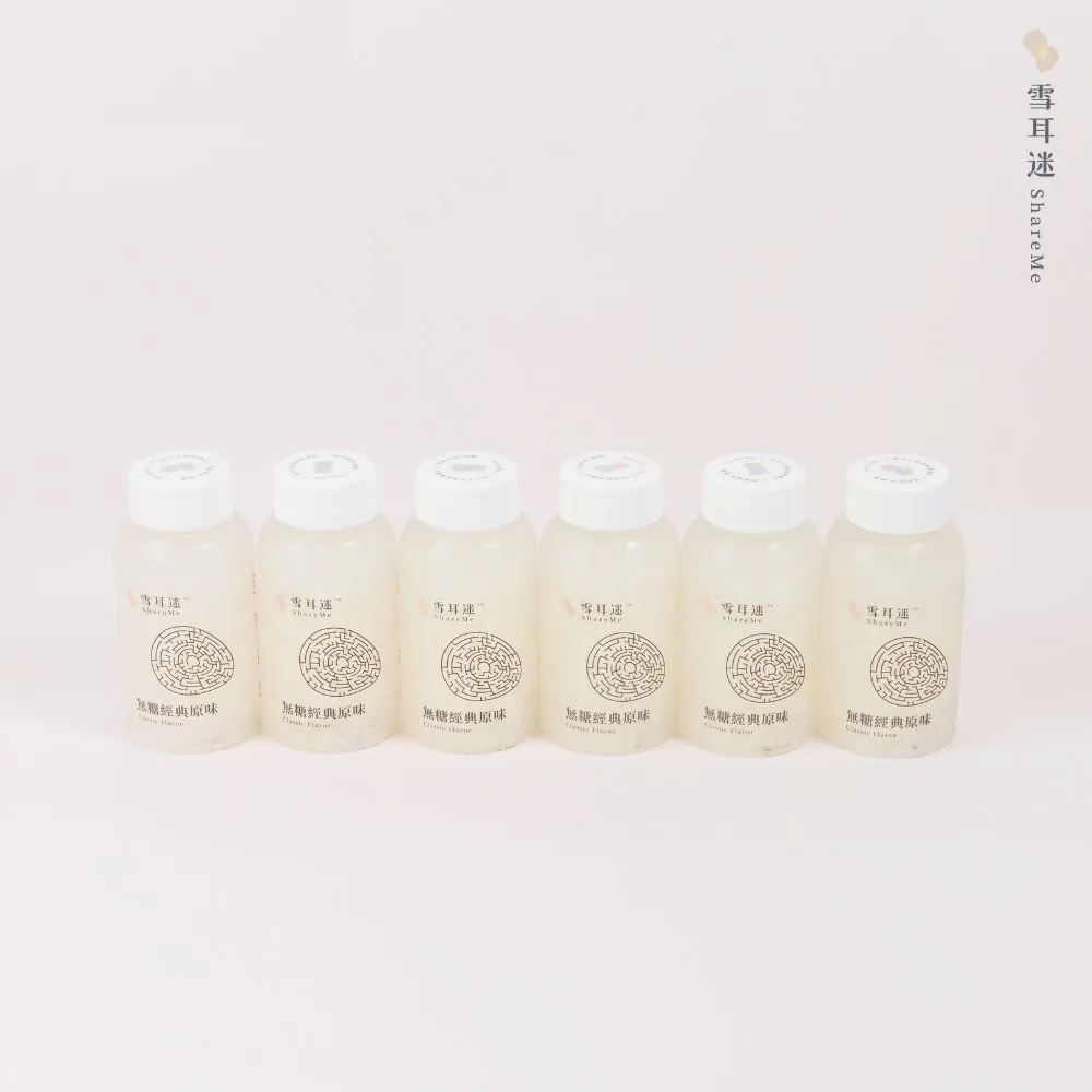 【雪耳迷】濃醇白木耳飲6入-無糖原味組(250g/入)
