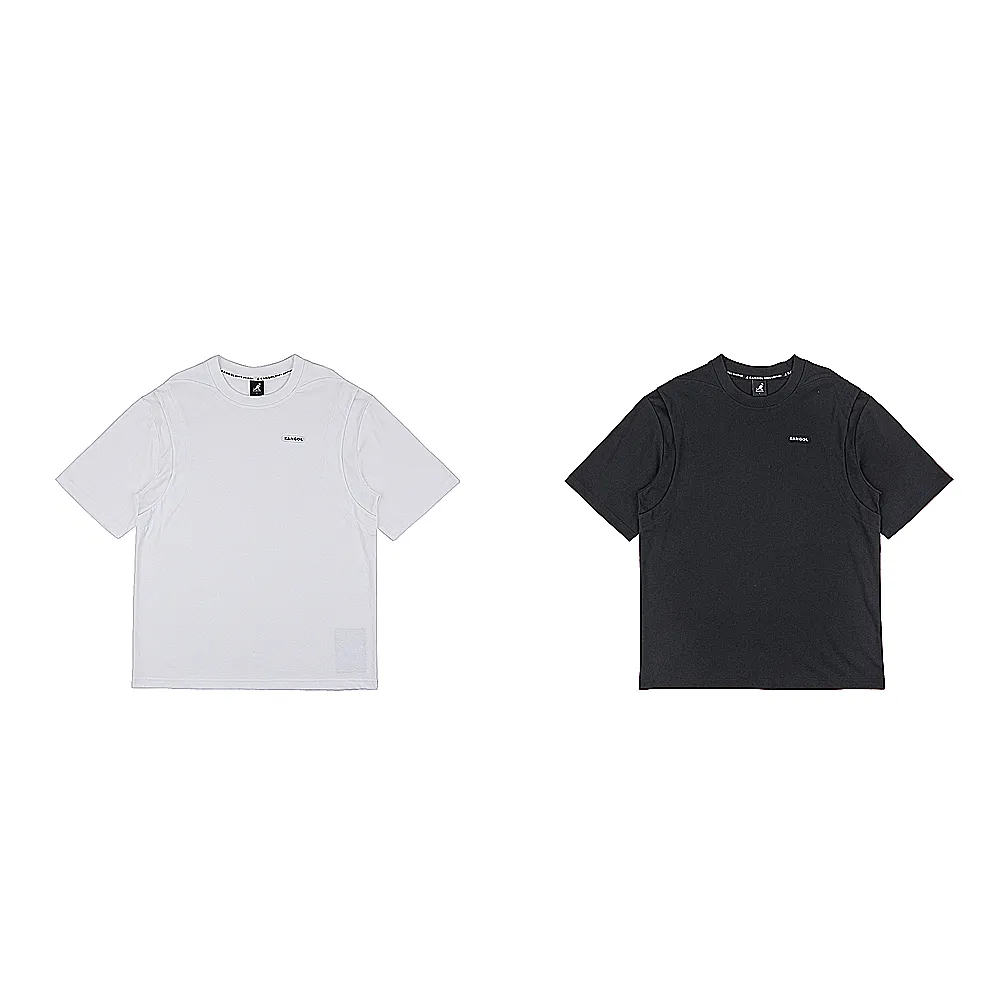 【KANGOL】KANGOL 短袖T恤 落肩假兩件 64251003