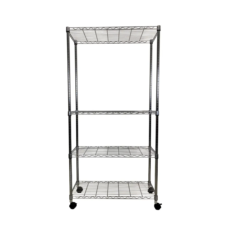 【A+Courbe】MIT耐重四層架-附輪35x90x185cm(鐵力士架/鐵架/收納架/置物架/層架/架子)
