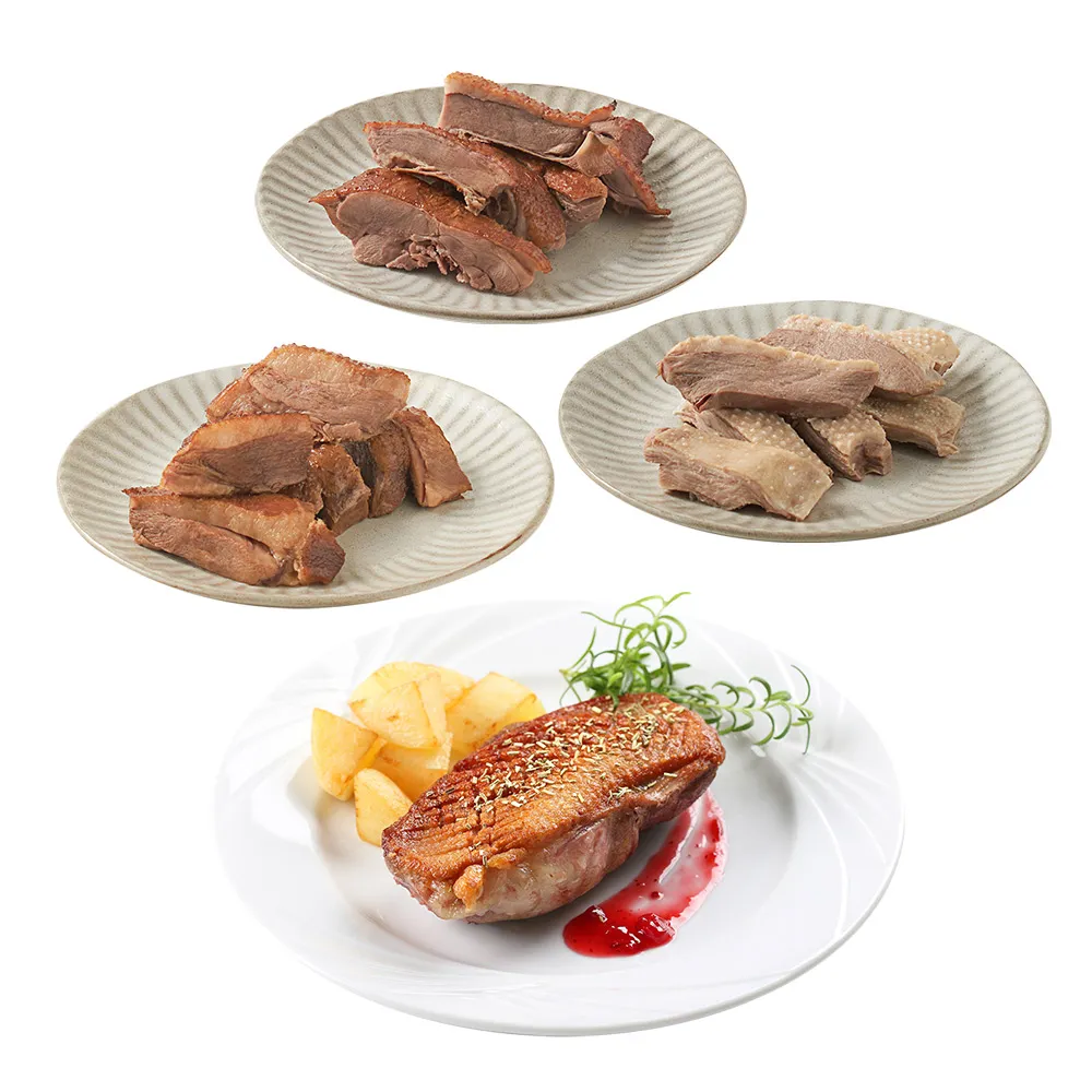 【鮮食堂x養鵝人家】皮Q肉彈雙味鵝肉4入組(加贈煙燻無骨鳳爪乙包)