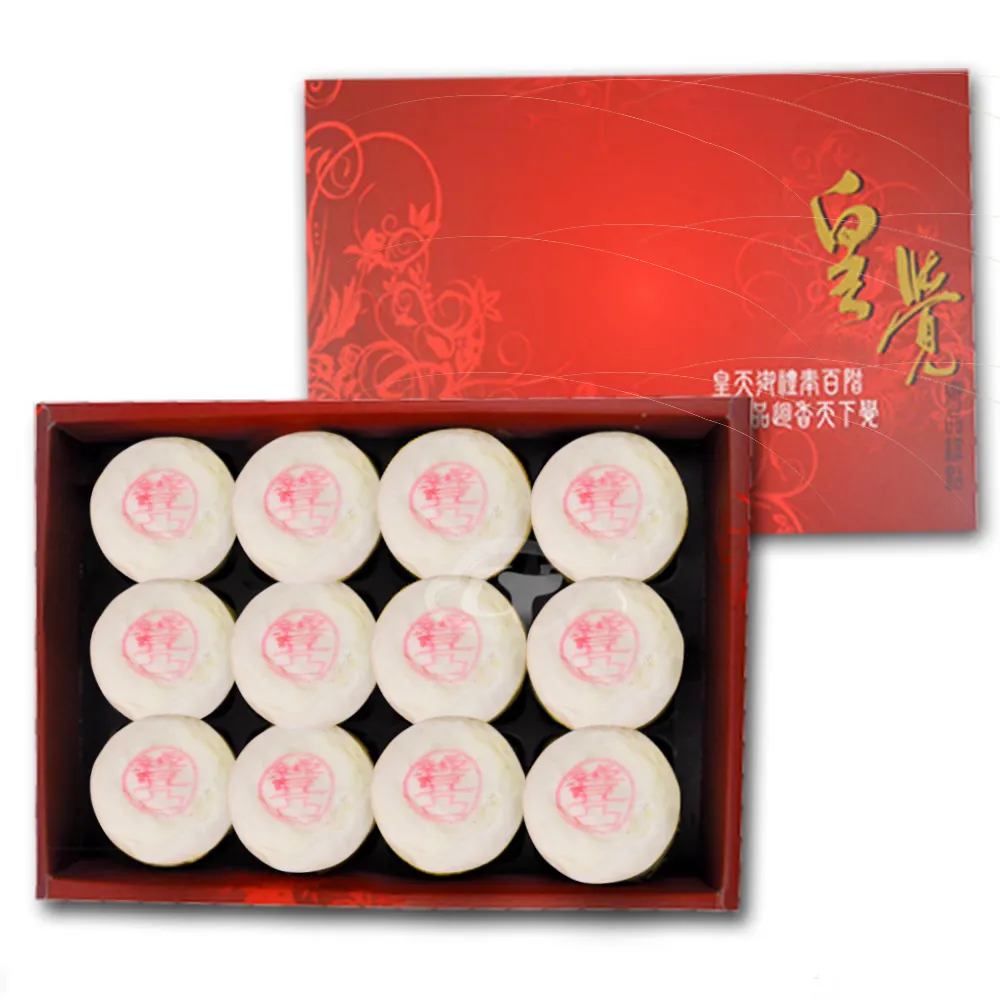 【皇覺】臻品系列-純正綠豆椪12入禮盒組_年菜 年節禮盒