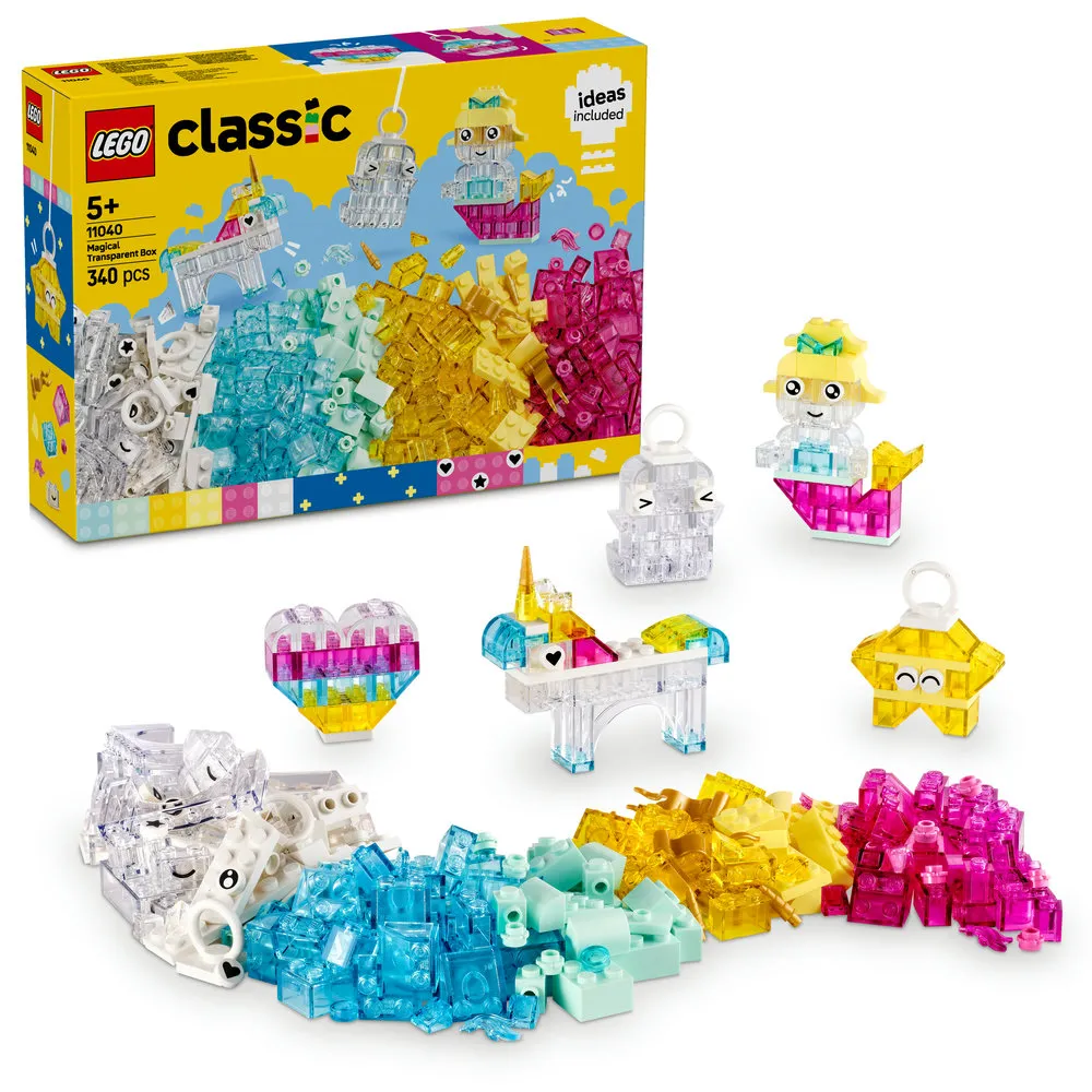 【LEGO 樂高】經典套裝 11040 神奇透明百寶盒(創意玩具 兒童積木 學齡前玩具)