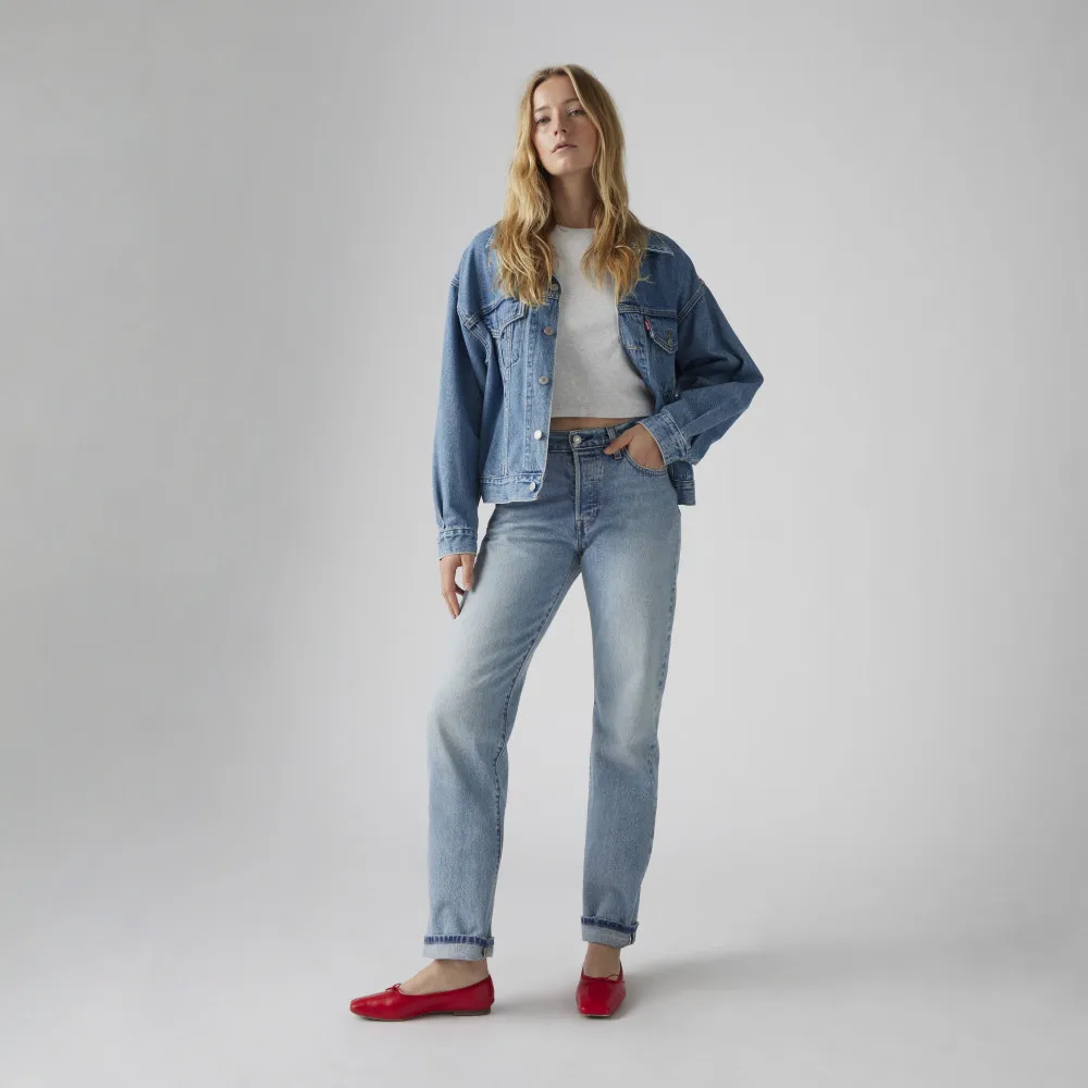 【LEVIS】501 90s 女款中腰及踝直筒丹寧牛仔褲 / 赤耳 熱賣單品 A1959-0050