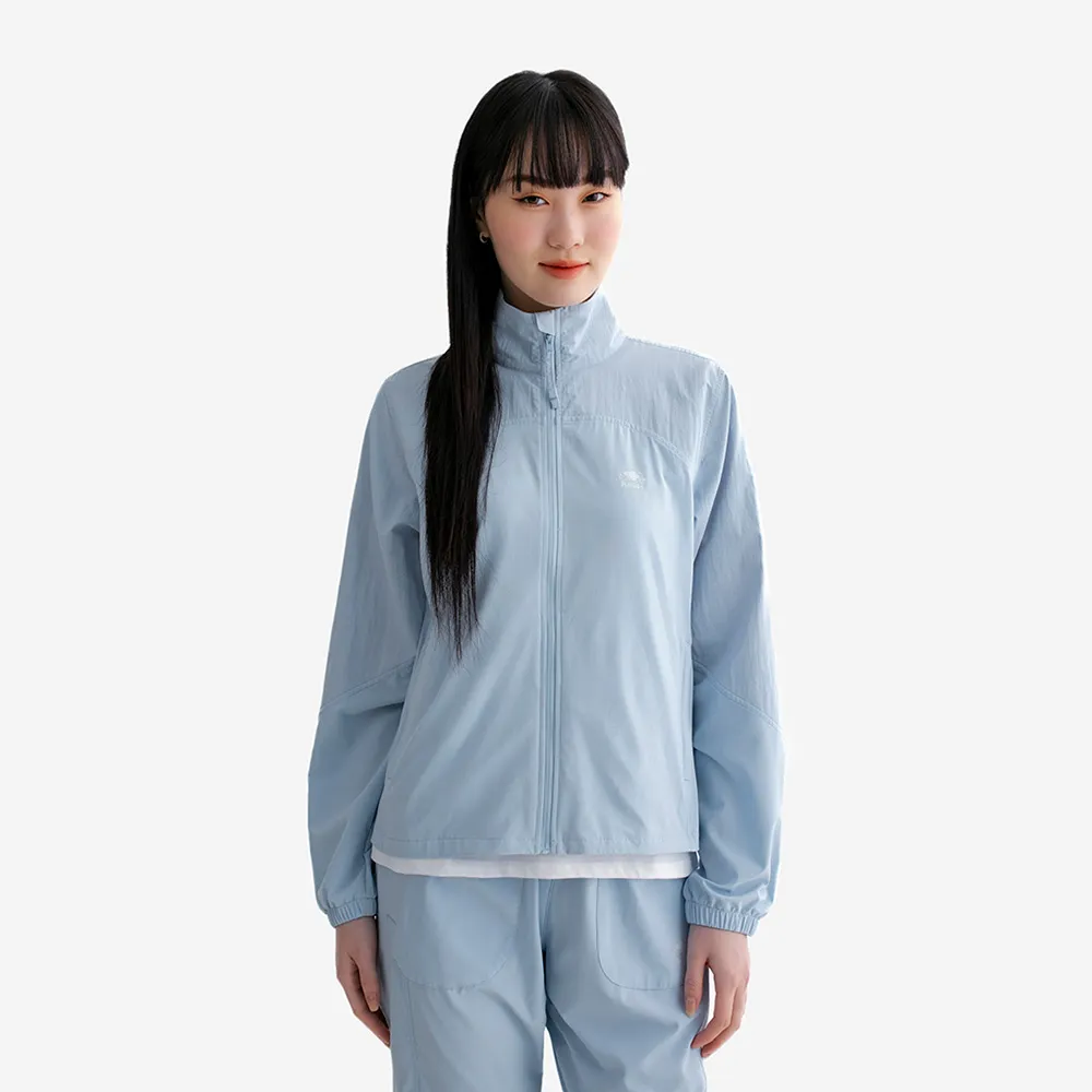 【Roots】Roots女裝- ATHLEISURE 平織外套(冰川藍)