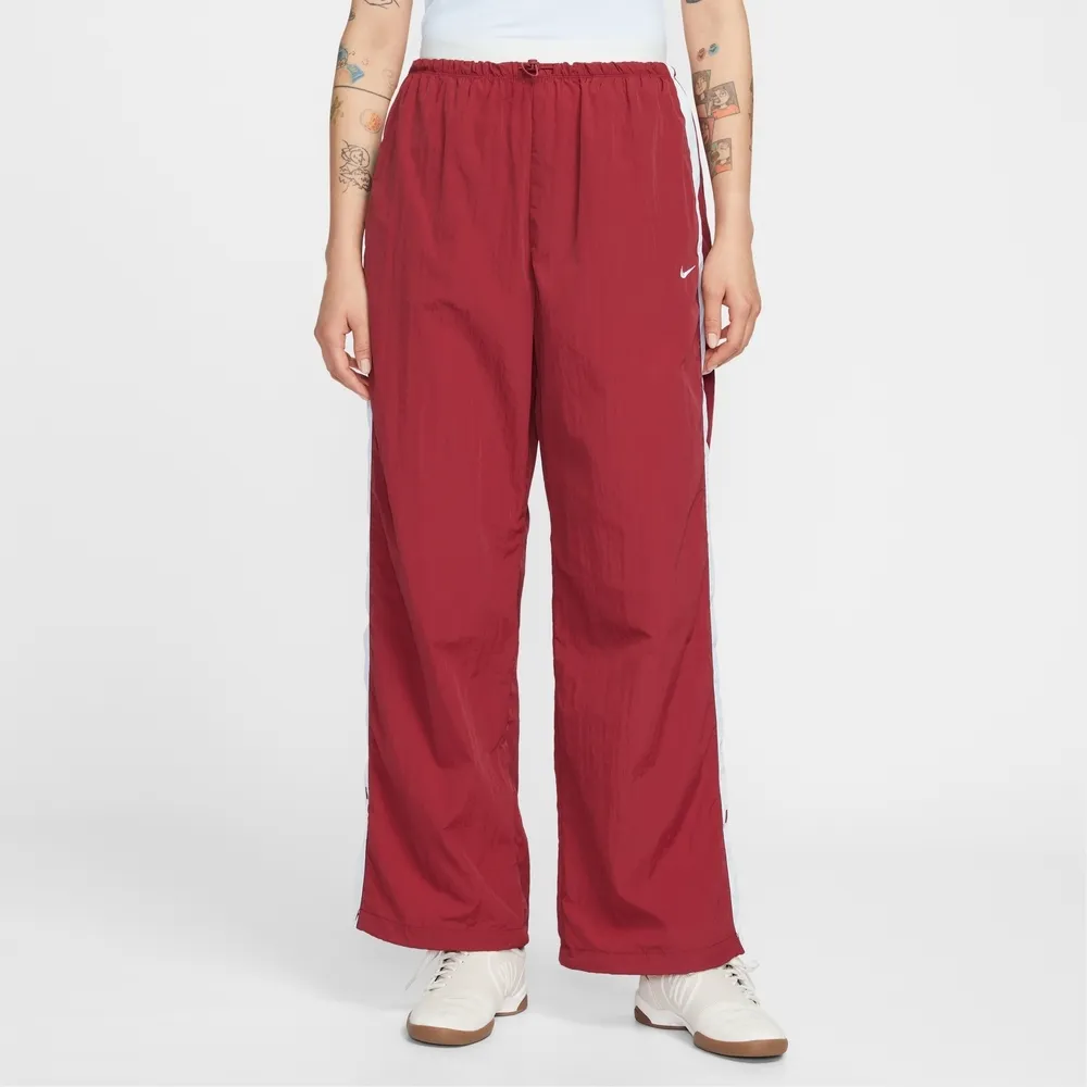 【NIKE 耐吉】長褲 女 AS W NSW PARACHUTE HR PANT 運動 休閒 紅色 (IF0335613)