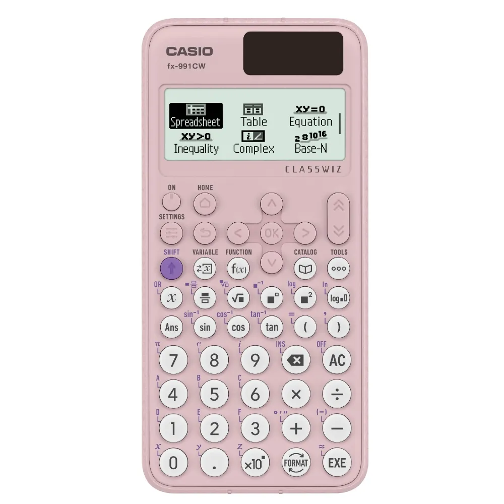 【CASIO 卡西歐】標準科學型計算機-莫蘭迪粉(FX-991CW-PK)