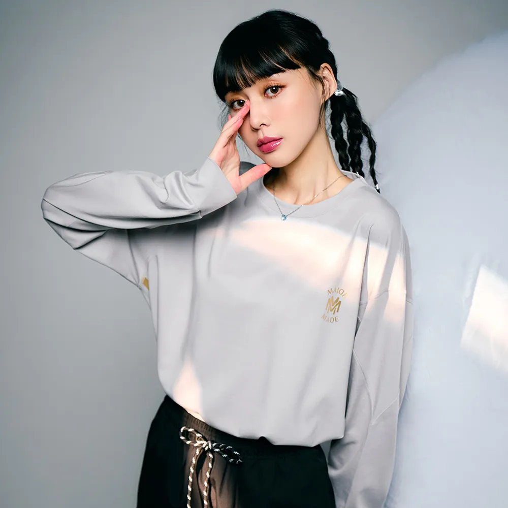 【MAJOR MADE】雙疊M金標剪裁機能長T(休閒上衣/素面長袖/自訂款長T)