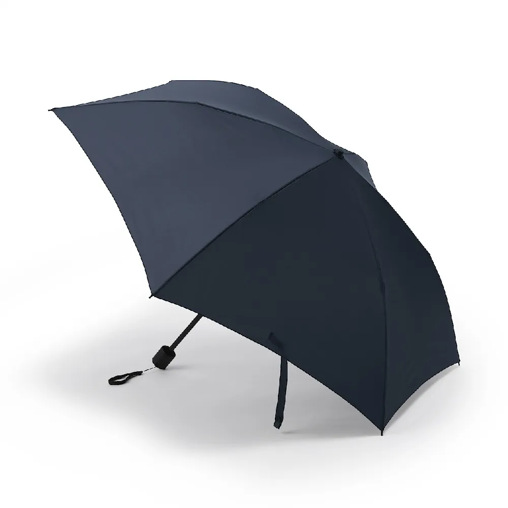 【MUJI 無印良品】晴雨兩用兩種折疊式折傘(黑色/深藍)