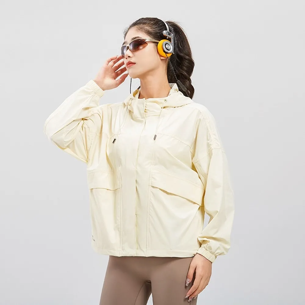 【米蘭精品】雙11優惠 防曬外套速乾冰絲連帽外套(女防曬衣5色t1ks93)