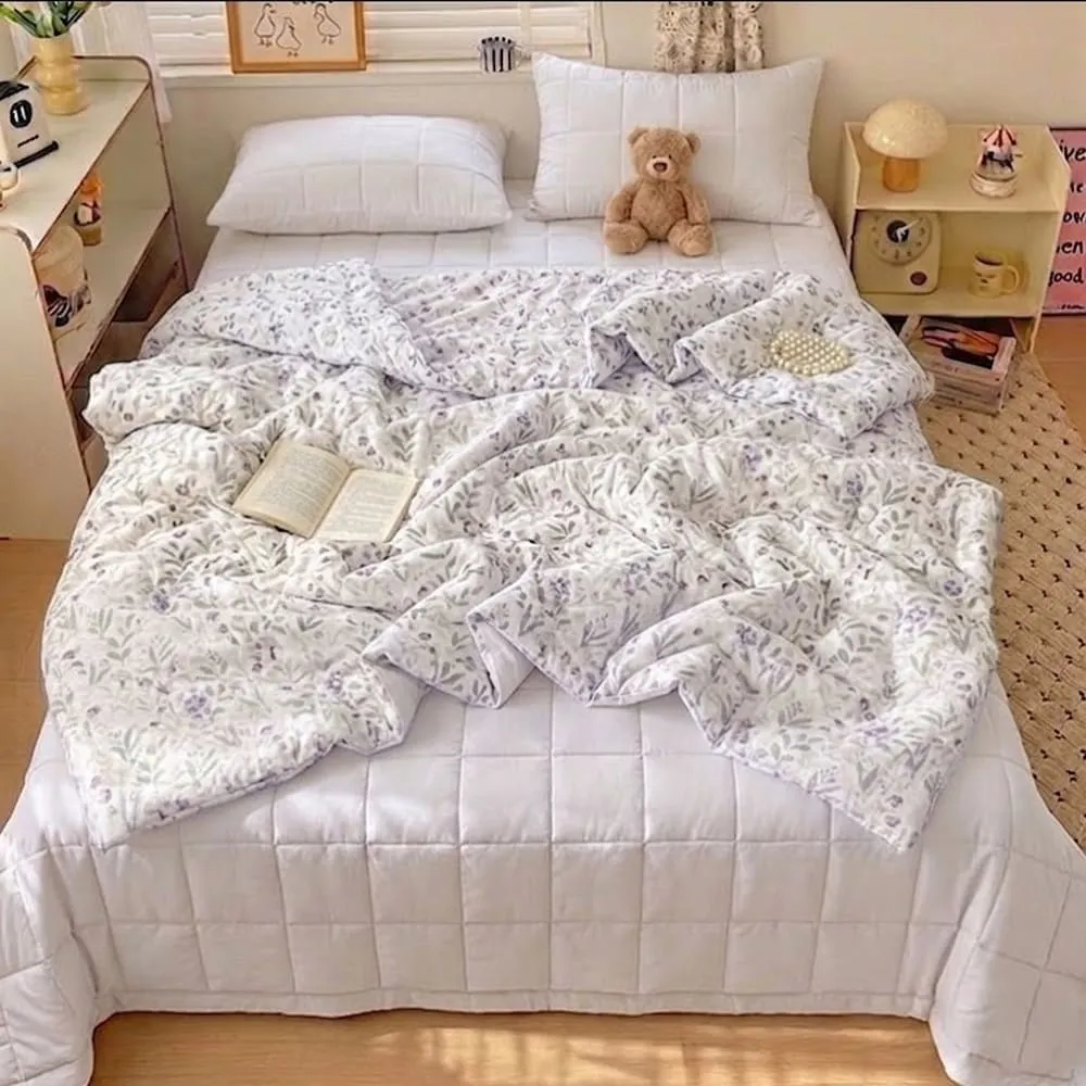 【MU CASA 沐寢家居】買一送一 韓系雙面冰絲涼感夏涼被(冰冰被/涼被/夏季薄被/150×200cm)